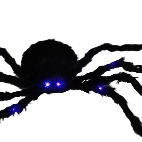Light-up oversized spider with bendable leg
